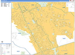 San Ramon Wall Map Basic Style 2026
